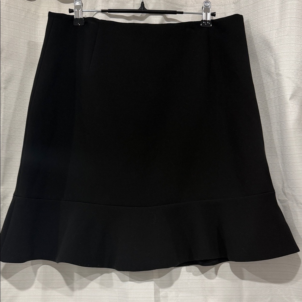 kate spade Black Mini Skirt with Ruffle Hem
